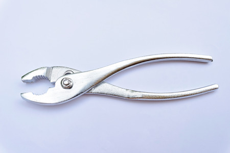pliers on white backgroundの写真素材