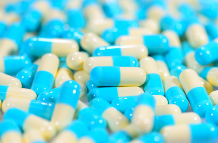 close up of capsule pills 
