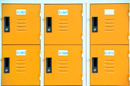 yellow lockers
