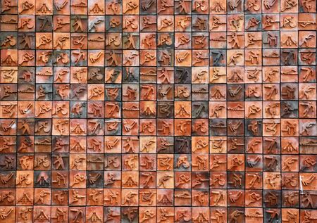 wall background symbolic sport.の写真素材