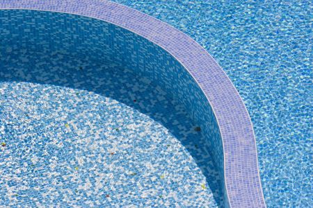 Water texture - swimming pool in hotelの写真素材