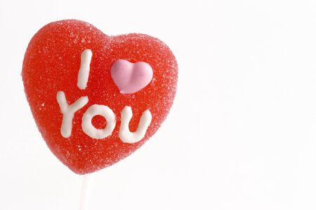 I LOVE U  lollipopの写真素材