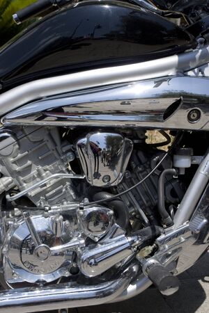 motorbike engineの写真素材
