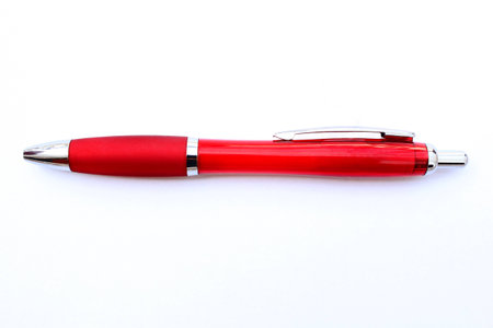 Red pen isolated to put a trademarkの写真素材