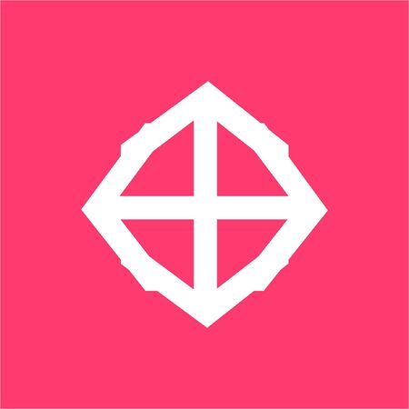 simple T, TO, DD shield stone symbolのイラスト素材