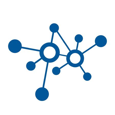 digital network connection icon and vectorのイラスト素材