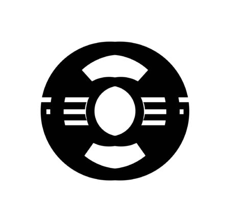 simple CO initials for fm radio vector logo and iconのイラスト素材