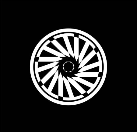 simple camera shutter photography vector logo and iconのイラスト素材