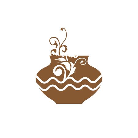 artistic pottery art vector logo and iconのイラスト素材