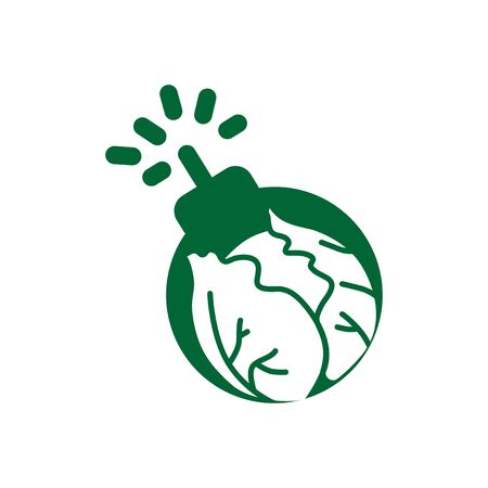 cereal farm boom for food agriculture logo and iconのイラスト素材