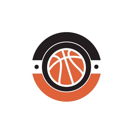 basket ball team logo and vector iconのイラスト素材