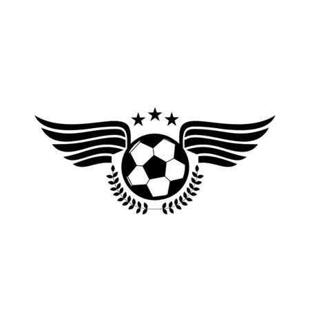 football or soccer match team competition logo and vector iconのイラスト素材