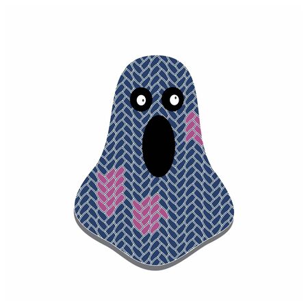 funny ghost party costume vector illustrationのイラスト素材