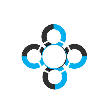 OOOO, CCCC, OCCCC initials modern technology sign and vector iconのイラスト素材