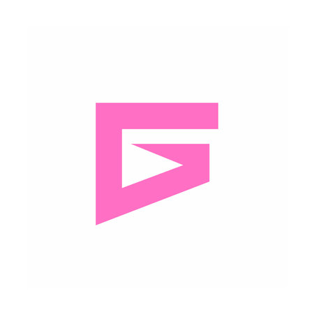 G, GF, rG, DG. FG initials geometric logo and vector iconのイラスト素材