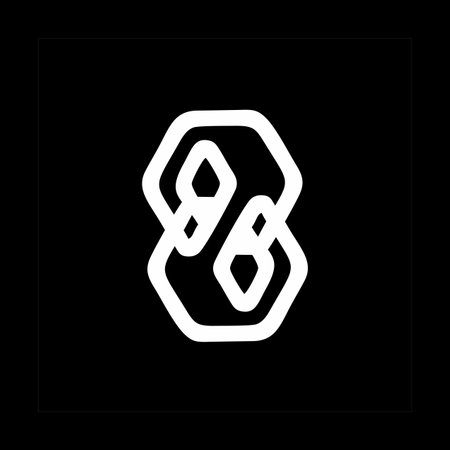 GG, GE, GOG initials circle geometric logo and vector iconのイラスト素材