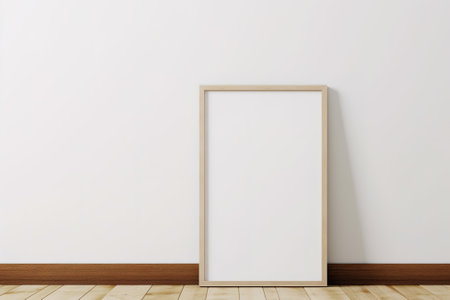 frame mock up, subtle shadows on the wall. Generative Aiの素材