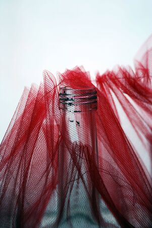 bottle and tulle