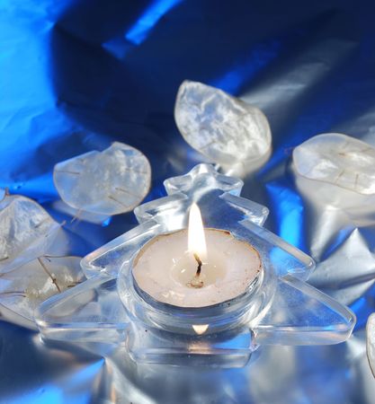 christmas candleholderの写真素材