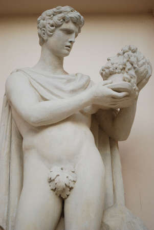 statue in Lednice area (unesco, czech republic)の写真素材