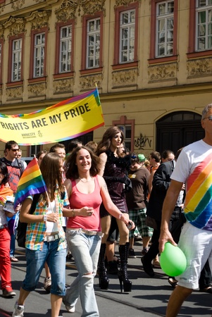 Prague pride paradeのeditorial素材