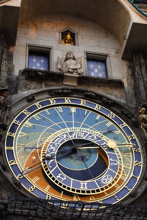 Prague astronomical clockの写真素材