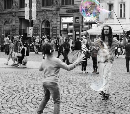  bubble day in Pragueのeditorial素材