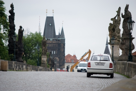 Floods in Prague, 4th june 2013のeditorial素材