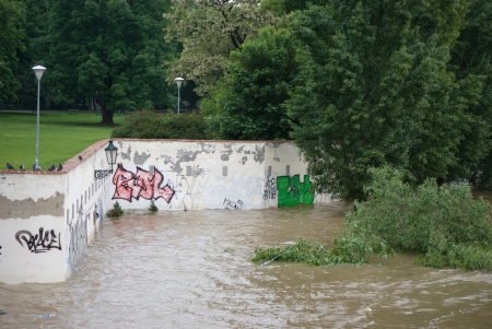 Floods in Prague, 4th june 2013のeditorial素材