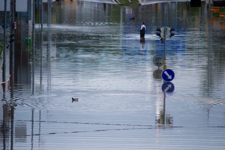 Floods in Prague, 4th june 2013のeditorial素材