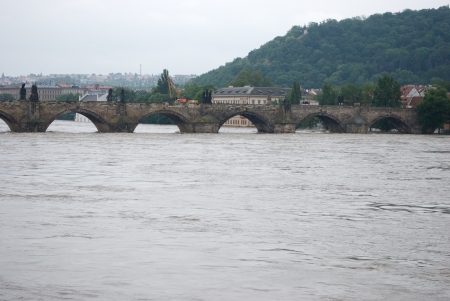 Floods in Prague, 4th june 2013のeditorial素材