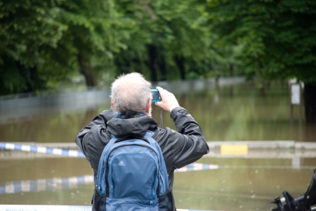 Floods in Prague, 4th june 2013のeditorial素材