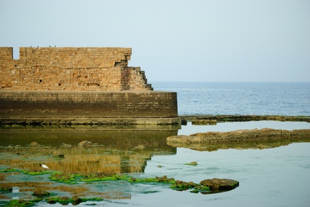 sea in Akko (Acre), Israelの写真素材