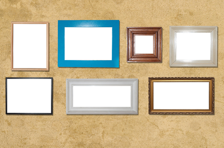 dirty wall with frames for your pictures