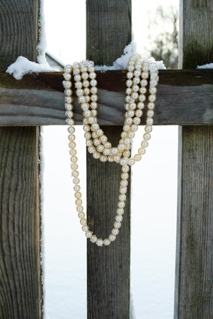 pearl beadsの写真素材