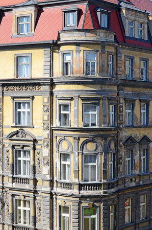 historical architecture in Pragueの写真素材