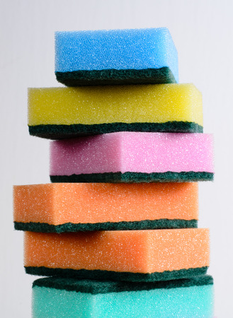 cleaning spongesの写真素材