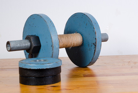 old dumbbellの写真素材