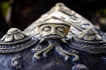 decorative metal reliefの写真素材