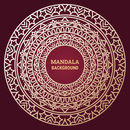 Abstract luxury floral and mandala elegant backgroundのイラスト素材