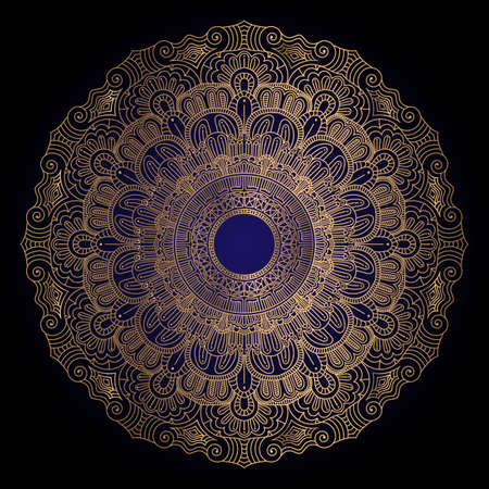 Abstract luxury floral and mandala elegant backgroundのイラスト素材