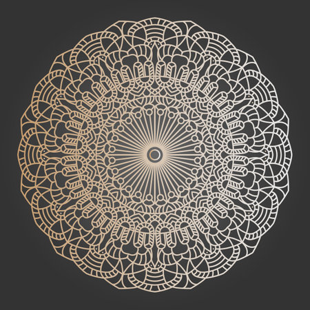 Abstract luxury floral and mandala elegant backgroundのイラスト素材