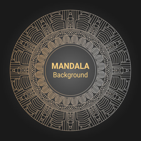 Abstract luxury floral and mandala elegant backgroundのイラスト素材