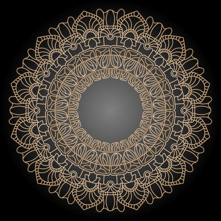 Abstract luxury floral and mandala elegant backgroundのイラスト素材