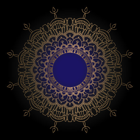Abstract luxury floral and mandala elegant backgroundのイラスト素材