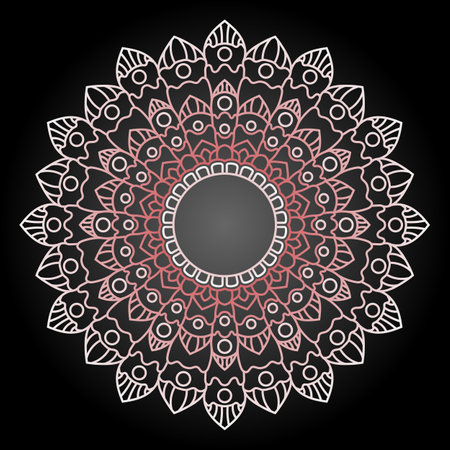 Abstract luxury floral and mandala elegant backgroundのイラスト素材