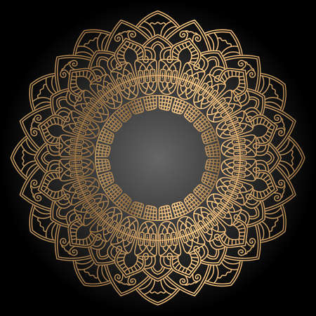 Abstract luxury floral and mandala elegant backgroundのイラスト素材