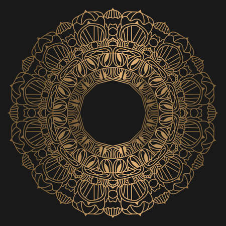 Abstract luxury floral and mandala elegant backgroundのイラスト素材
