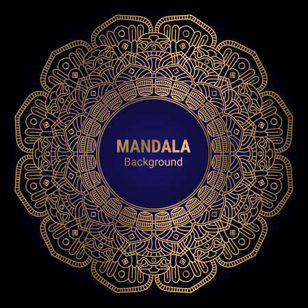 Abstract luxury floral and mandala elegant backgroundのイラスト素材