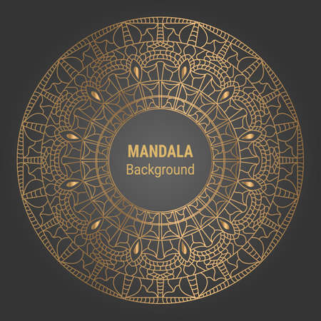 Abstract luxury floral and mandala elegant backgroundのイラスト素材